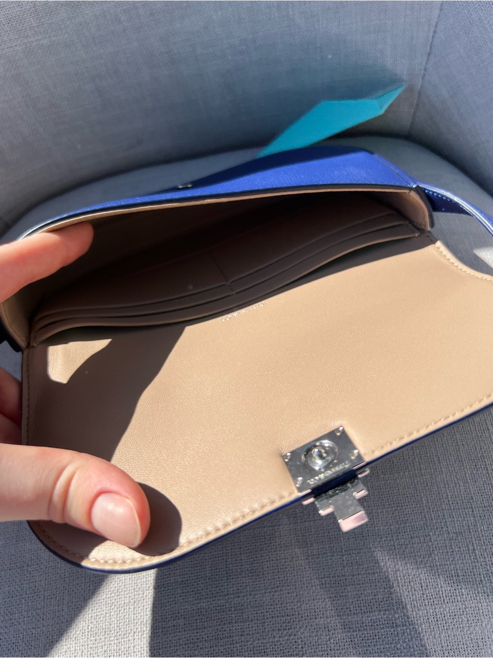 Tiffany & Co crossbody bag in blue - Picture 7 of 8